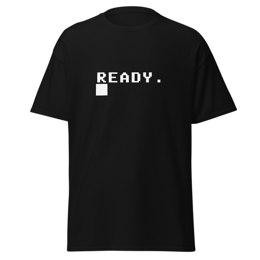 PETSCII TEE white READY high chest