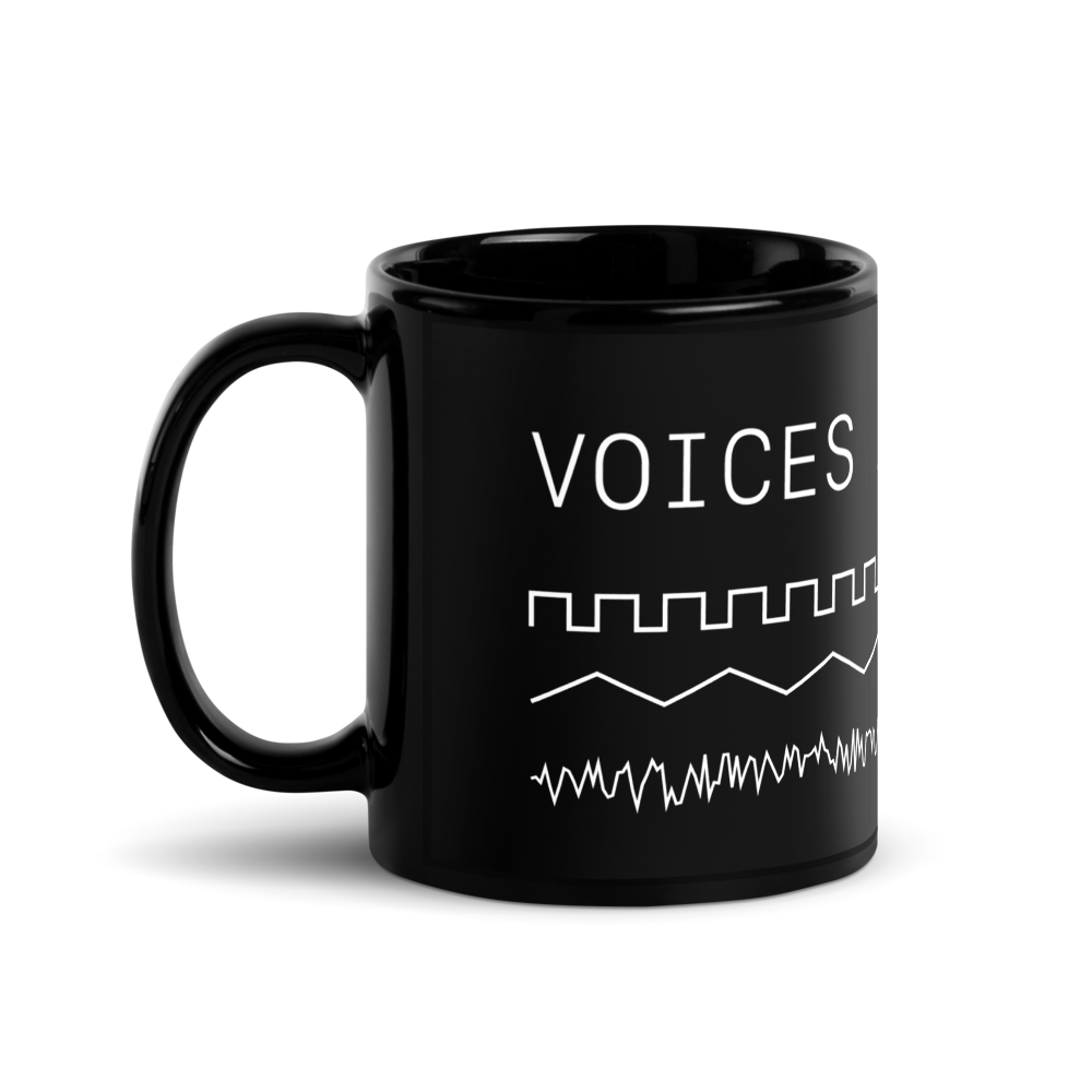 VOICES IN MY HEAD MUG — handle left